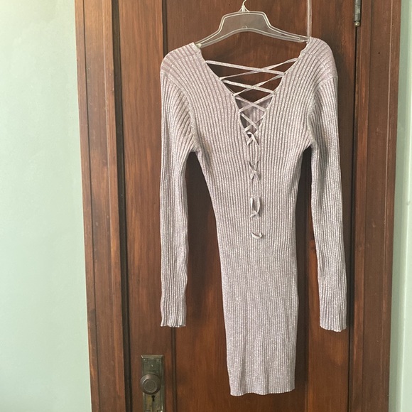 NWT- Lavender sparkle sweater dress - Picture 2 of 2